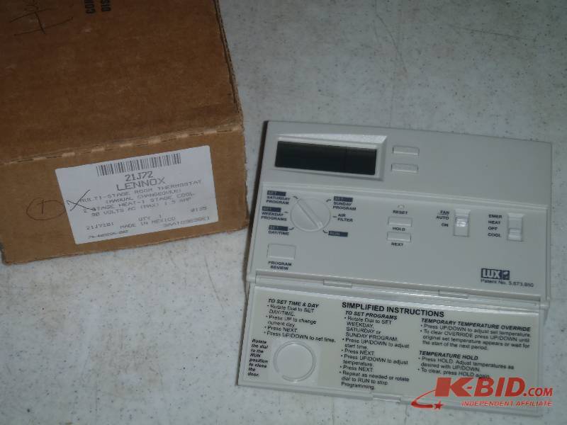 lot 279 image: Lennox 21J72 Multi-Stage Room Thermostat