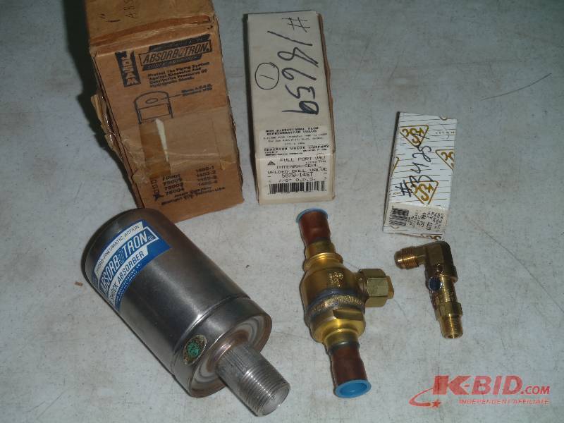lot 329 image: Josam Absorbotron, Superior Refrigerator Ball Valve & Relief Valve