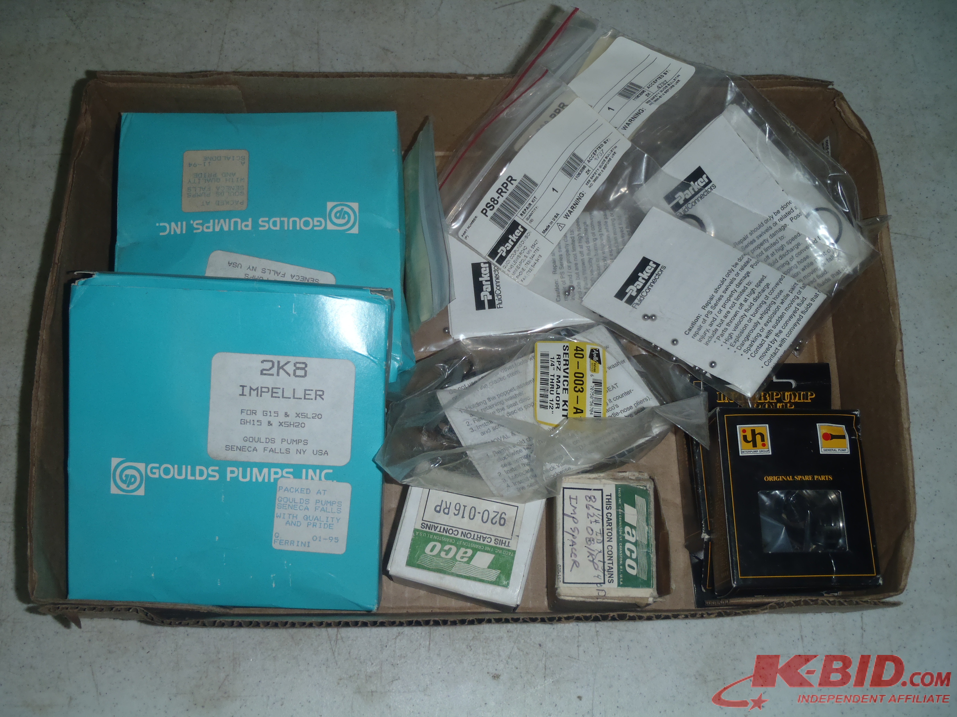 lot 343 image: Pump Parts