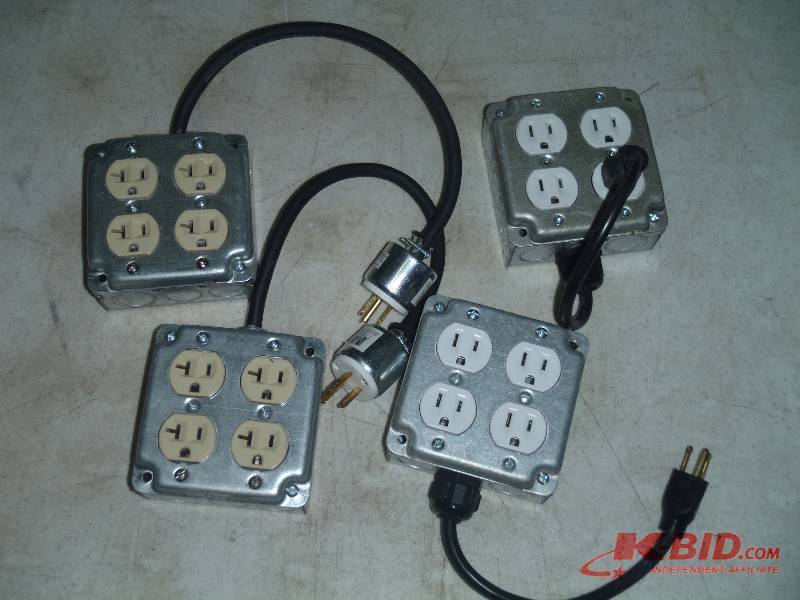 lot 406 image: 4-Way Electrical Plug Ins