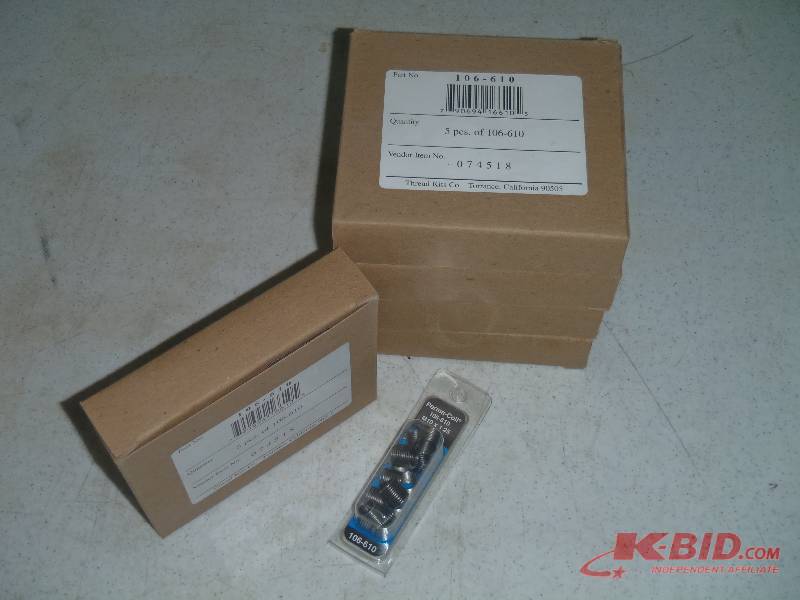 lot 60 image: Five Boxes (6 Packages per Box) of Perma-Coil 106-610 Thread Repair Coil 10x1.25mm