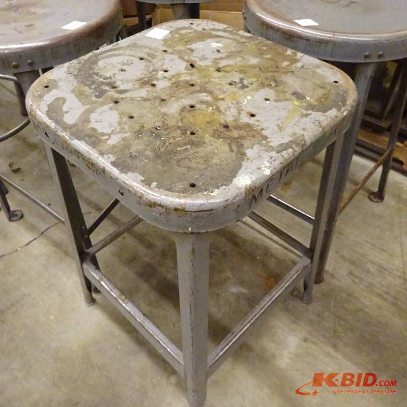 lot 43 image: Metal Shop Stool