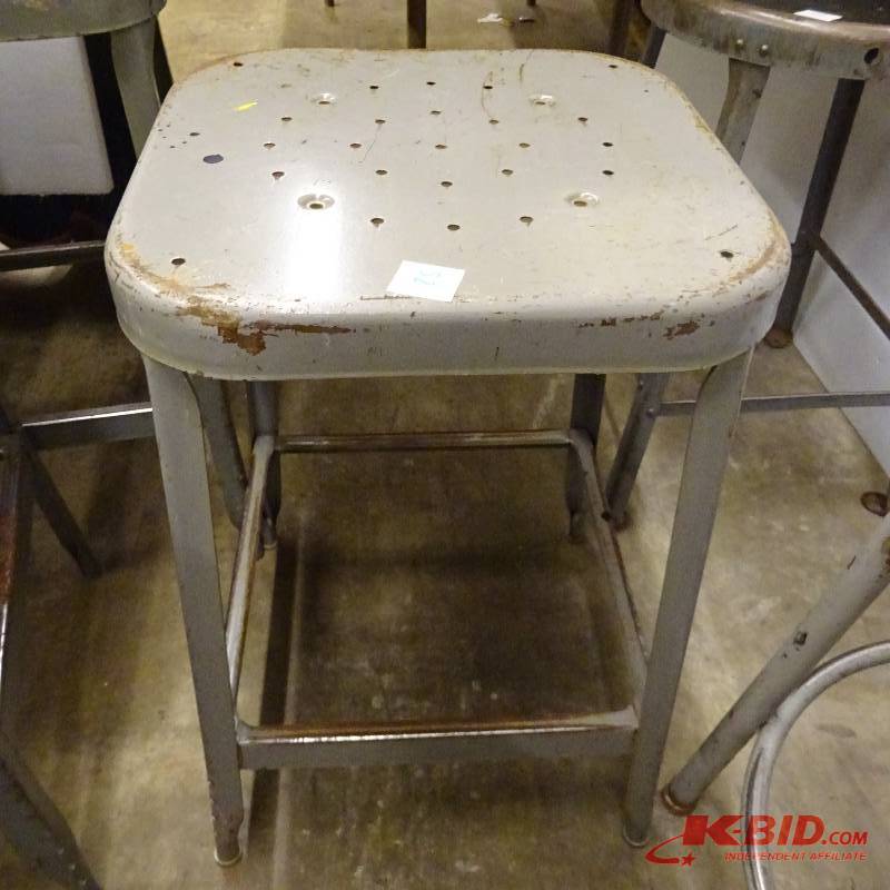 lot 52 image: Metal Shop Stool