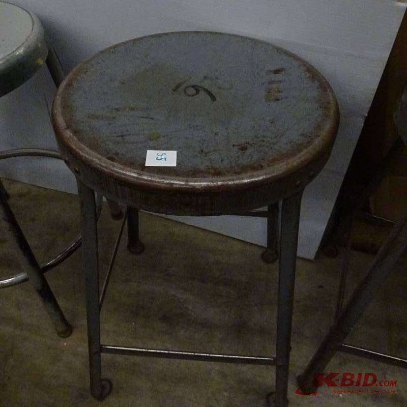 lot 55 image: Metal Shop Stool