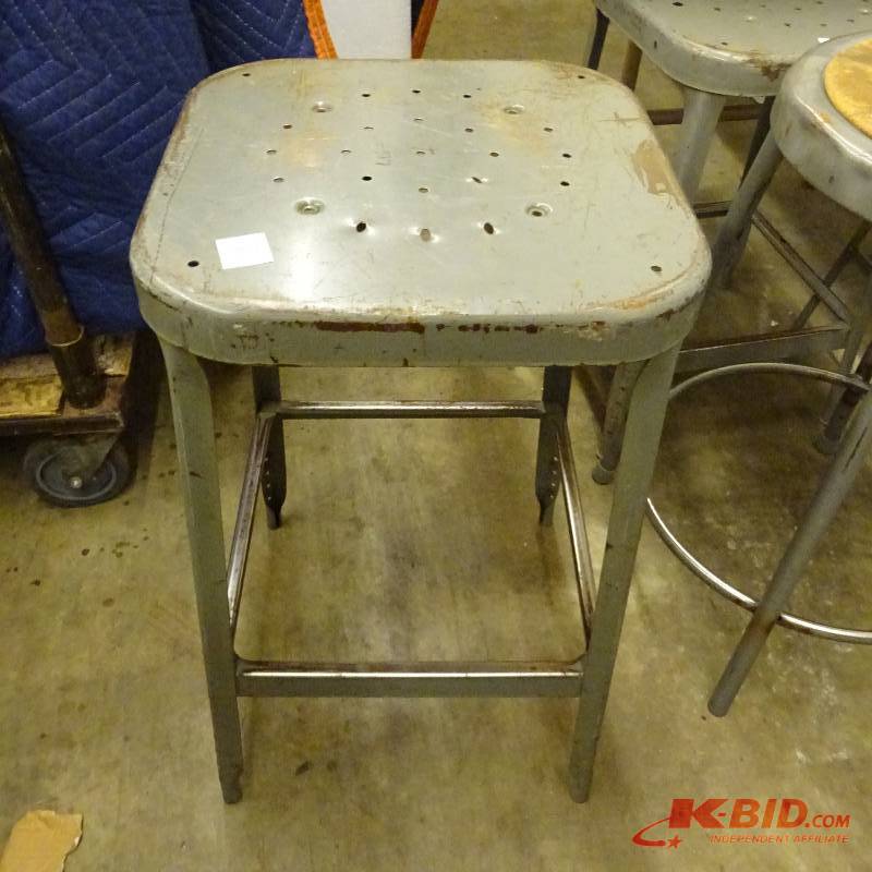 lot 60 image: Metal Shop Stool