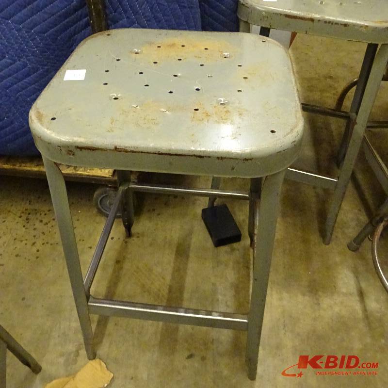 lot 61 image: Metal Shop Stool