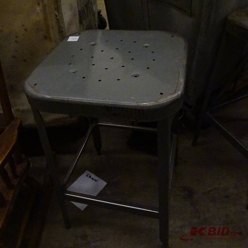 lot 62 image: Metal Shop Stool