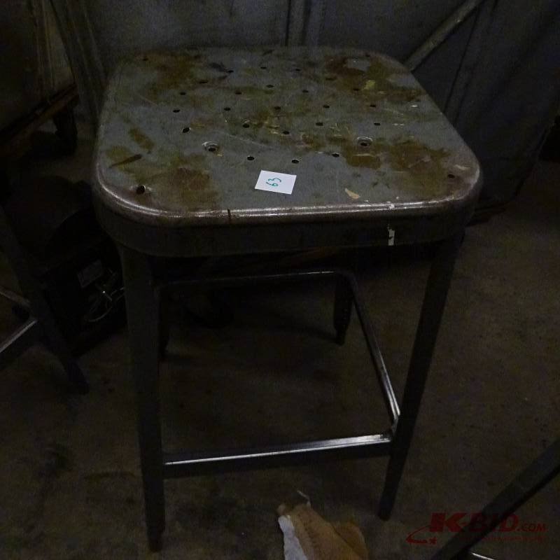 lot 63 image: Metal Shop Stool