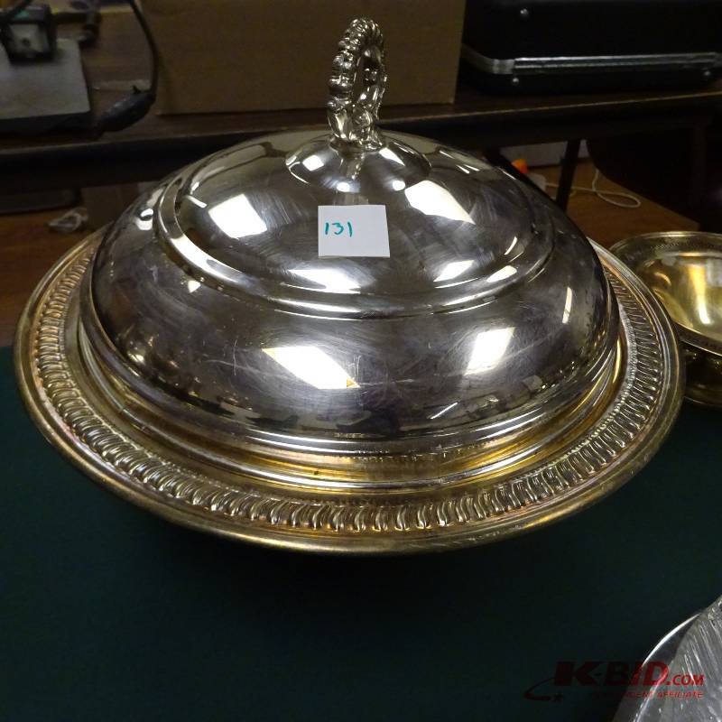 lot 131 image: Silver Plate Dish