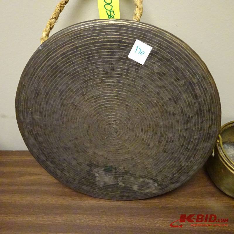 lot 170 image: Brass Gong