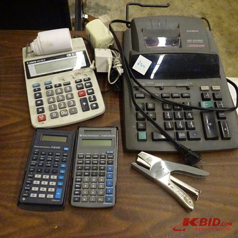 lot 244 image: Printing Calculators