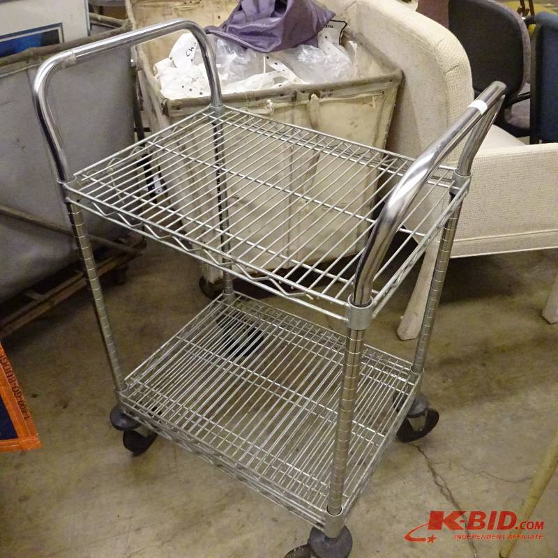lot 313 image: Wire Shelving Cart
