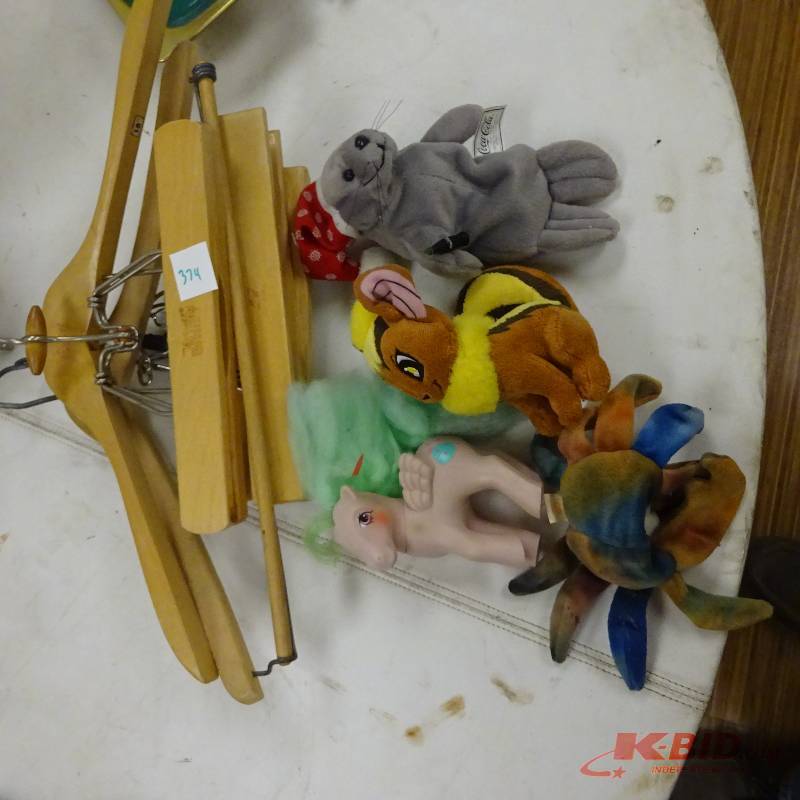 lot 374 image: Wood Clothes Hangers
