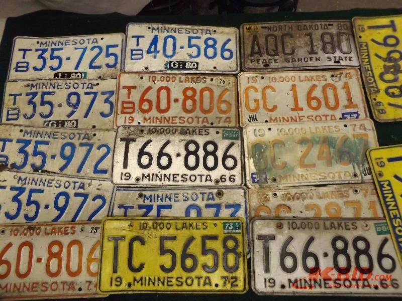 lot 27 image: 15 License Plates Minnesota