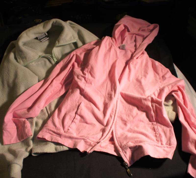 Teen - Columbia Green Sweatshirt, Pink Sweatshirt