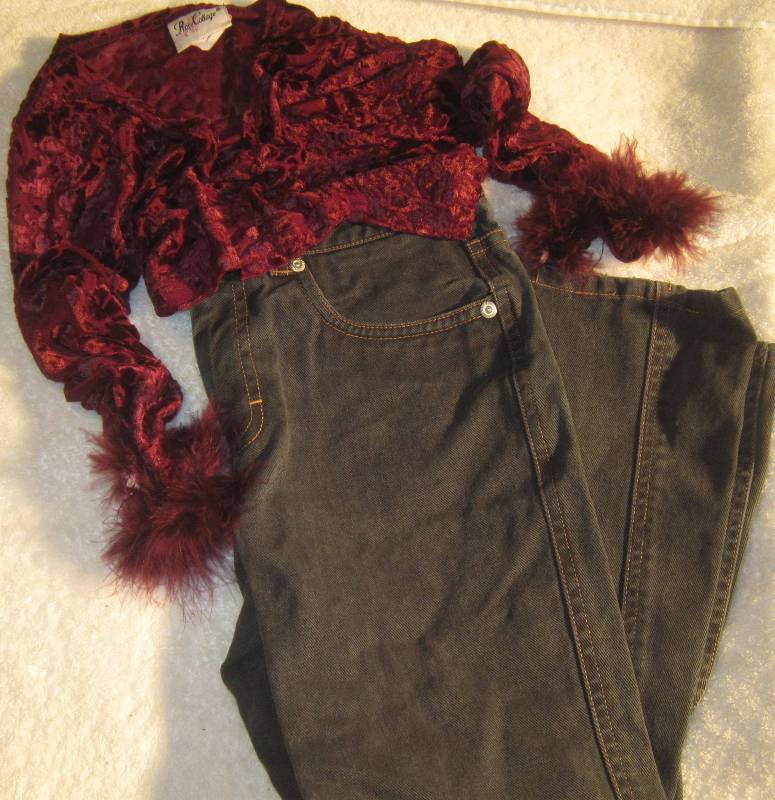 Rose Cottage Cover up Maroon Size 10 and Tommy Hilfiger Jeans Size 8