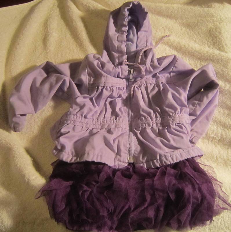 Gapkids Purple Skirt - Size (4-5) & Weather Tamer Purple Coat - Size 5