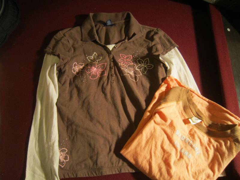 Limited Too Brown Top - Size 16, Madeline Island Orange and Brown Top