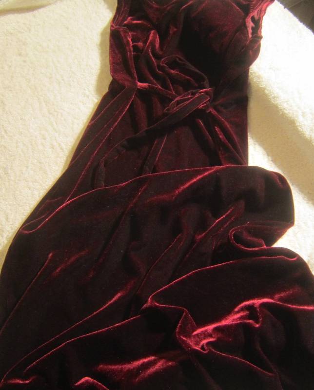 Red Velvet Dress - Size 10