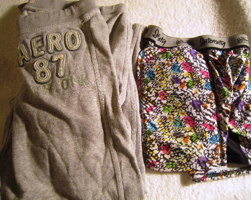 Aeropostale Gray Sweat Pants - Size Teen M and Softball Shorts
