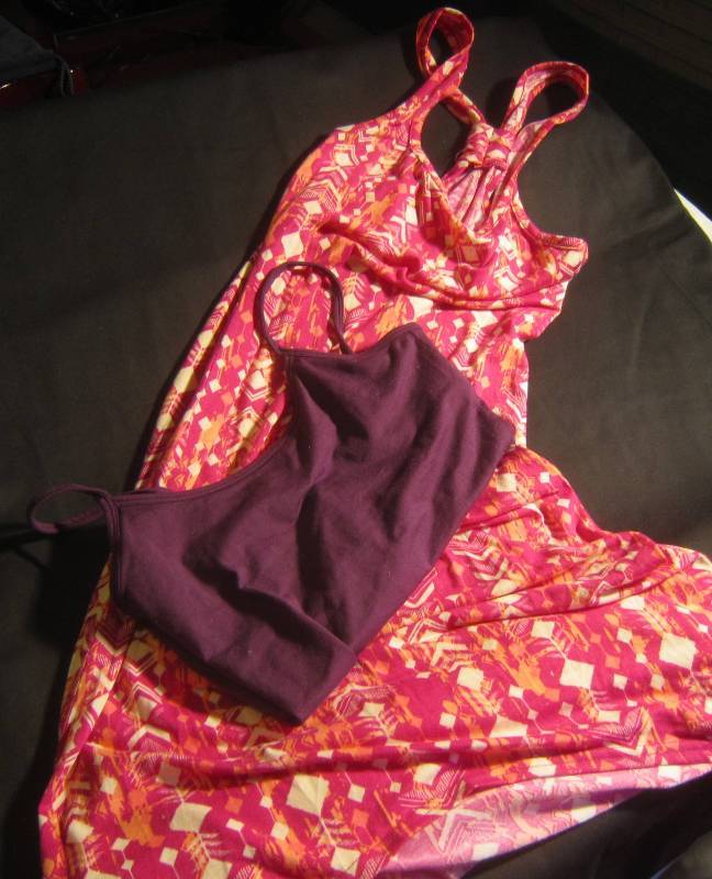Teen - Derek Heart Dress - Size M & New York and Company Purple Tank Top