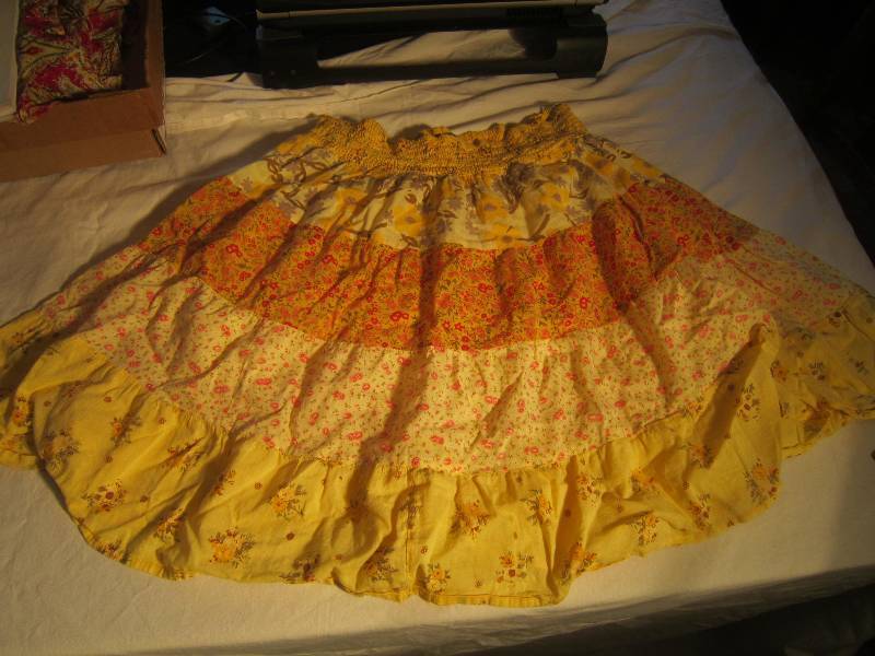 Brand - Vanity - Yellow Skirt with Flowers