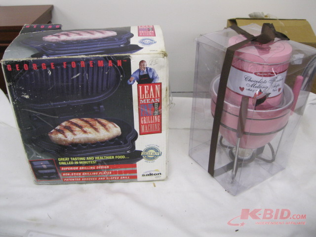 George Foreman Grill & Chocolate fondue
