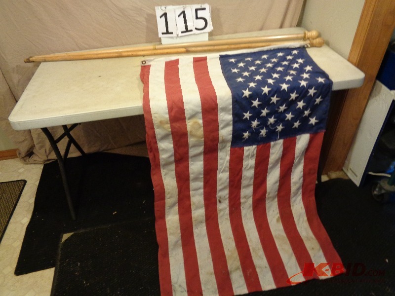 Flag and Poles