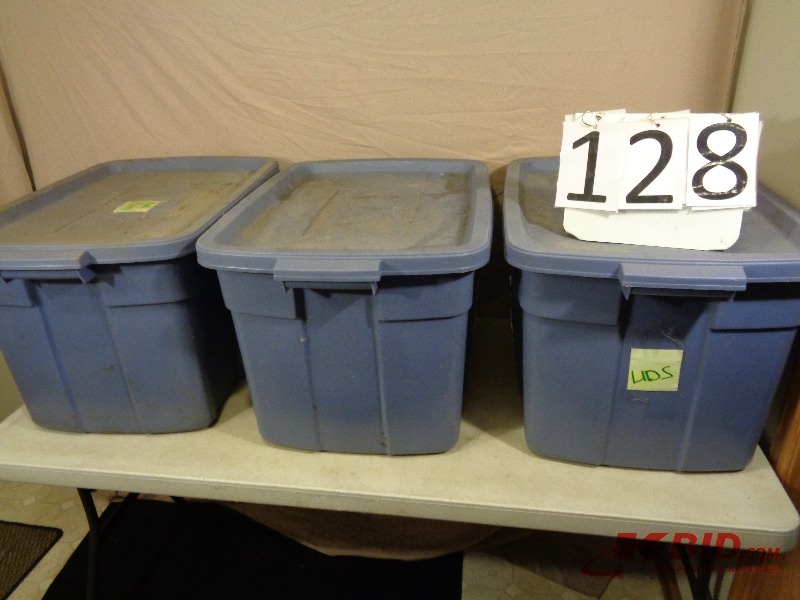 3 Totes with lids