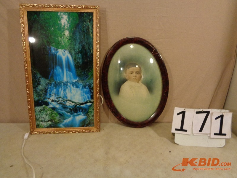 Waterfall Picture and Antique Picture