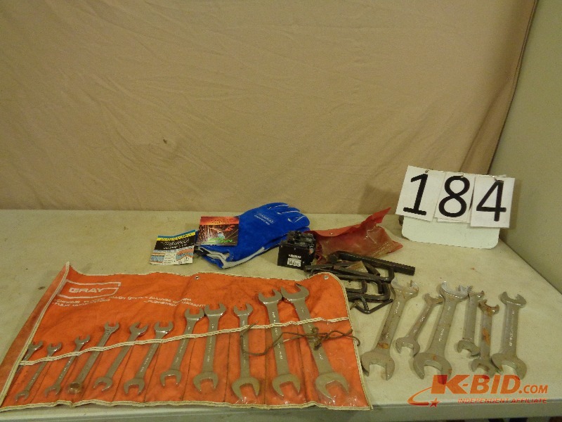 Wrenches, allen wrenches, welding gloves