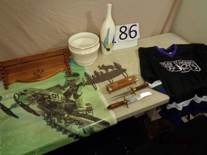 Knife Set, Vase, Jersey, and More.