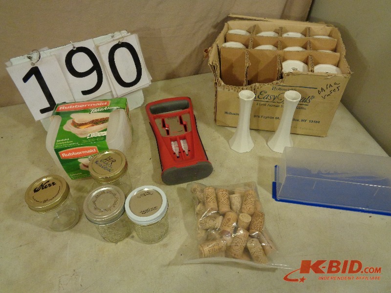 Jars, Corks, Vases, and More.