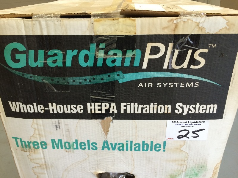 lot 25 image: Guardian Plus Whole-House Hepa Filtration System  - Never Used