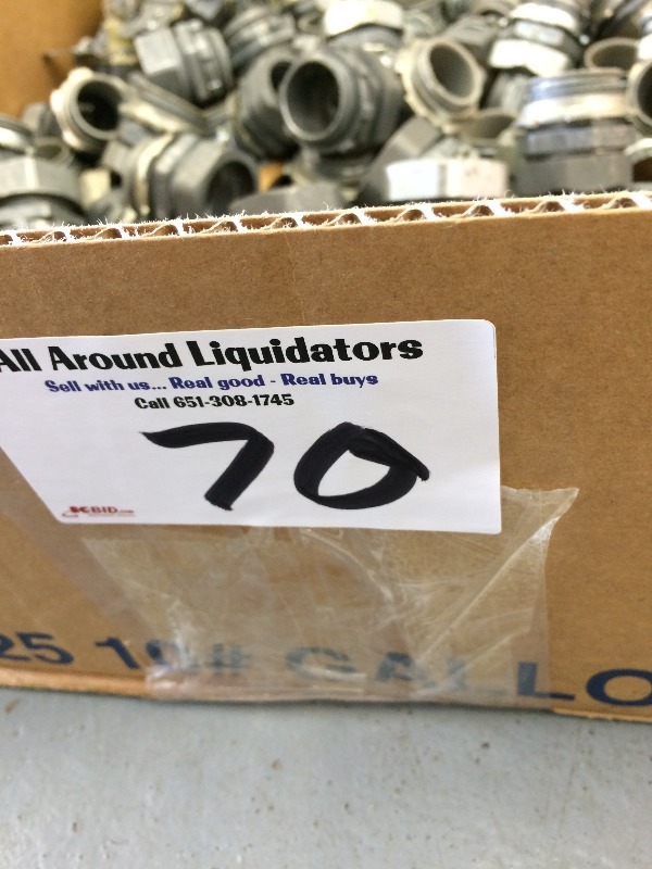 lot 70 image: Large lot of 1 conduit fittings, switches, outlets
