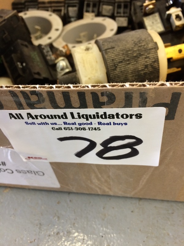lot 78 image: Large Lot of assorted Cutler Hammer Breakers - many of which are new. Assorted plugs