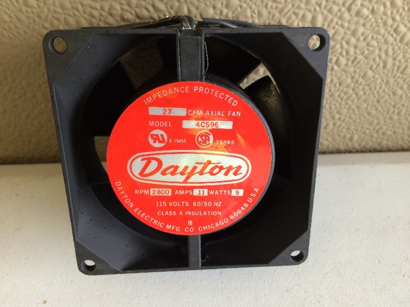 lot 95 image: Dayton Axial Fan - 115 volts, 27 cdm  new in box - never used