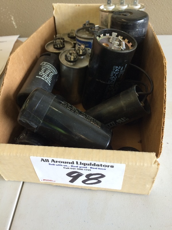 lot 98 image: Run and Star Capacitors - New & Used