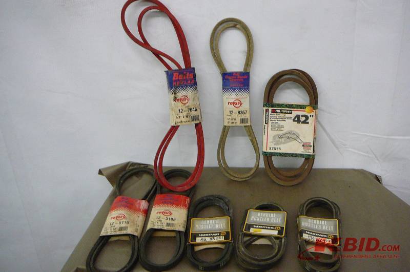 lot 83 image: Lot of V Belts New 8 count