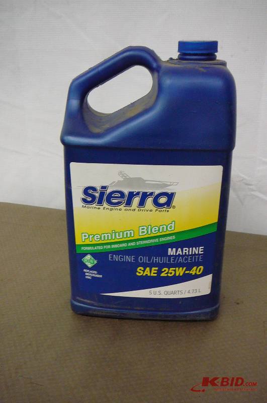 lot 118 image: Oil 5 gal Marine Sierra