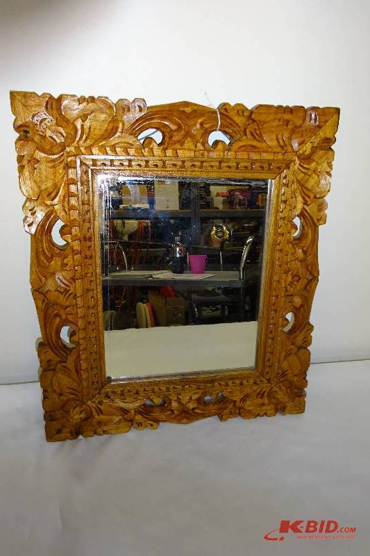 wooden mirror