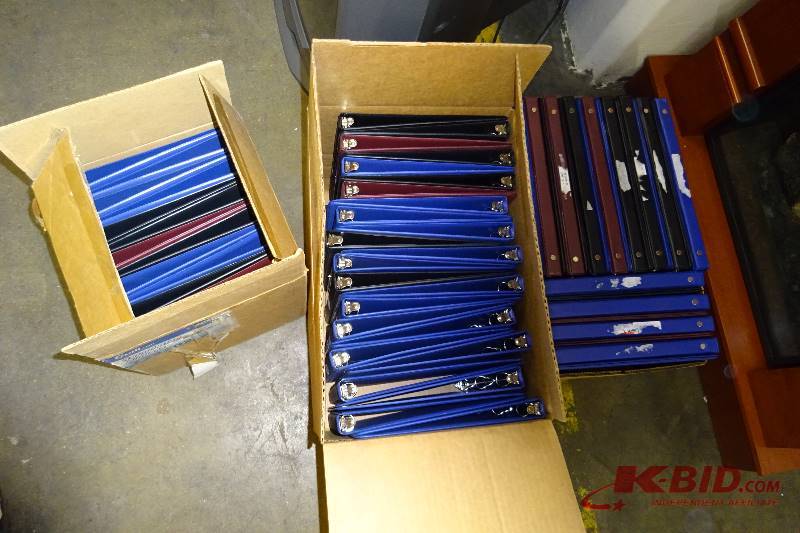 Lot of 61 3 & 4 ring binders