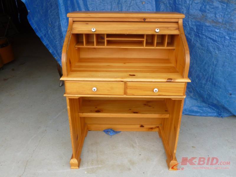 Pine Roll Top Desk Manannah 158 Furniture Sale Spectacular K Bid