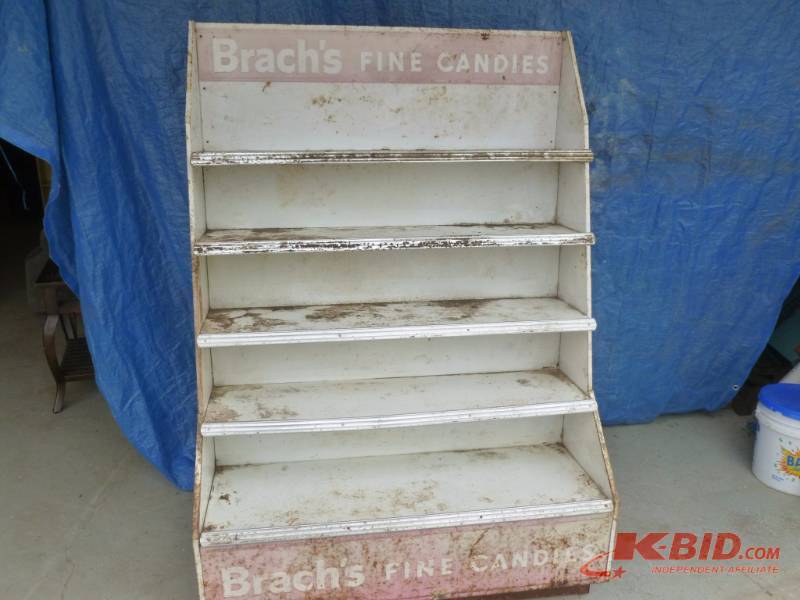 Vintage Brach's Candy Metal Shelf