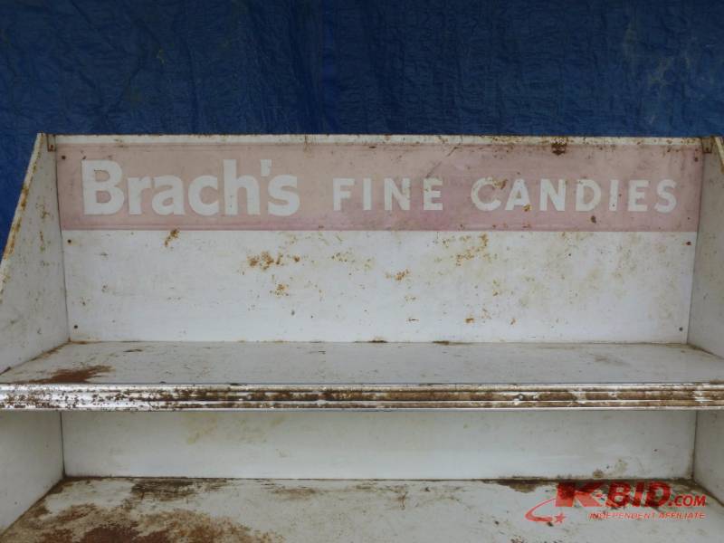 Vintage Brach's Candy Metal Shelf, Manannah #158 Furniture Sale  Spectacular