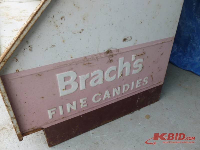 Vintage Brach's Candy Metal Shelf, Manannah #158 Furniture Sale  Spectacular