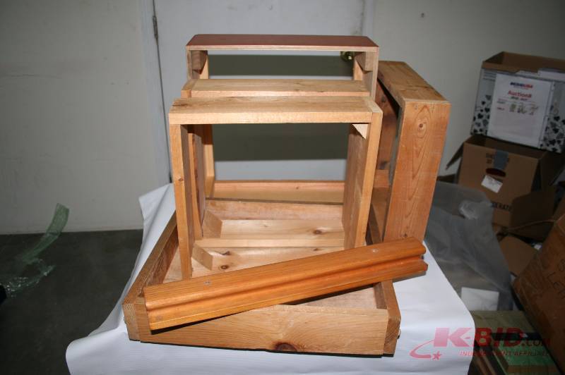 Wood display frames