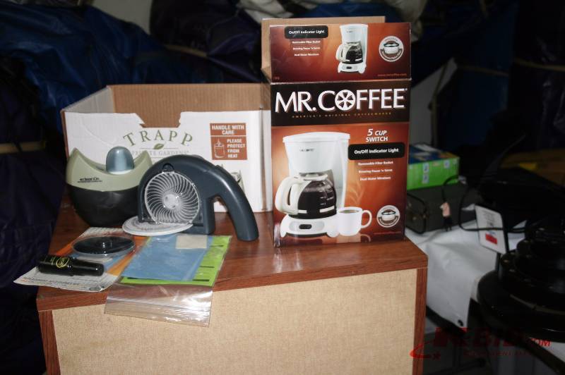 CDDVD Cleaning kit and Mr. Coffee Pot