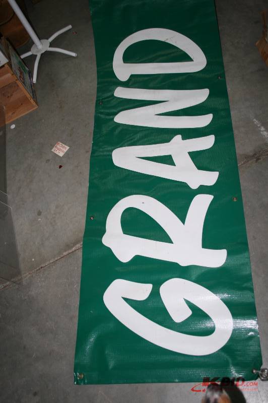 Large green Grand Opening Banner
