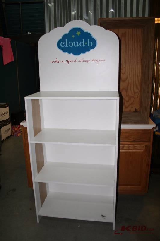 White 3 shelf display